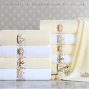 embroidered bath towels